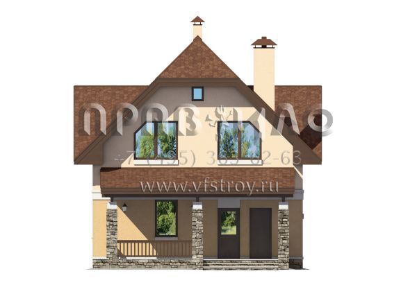 Проект экономичного дома S7-132 (3-42)