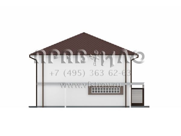 Проект двухэтажного современного коттеджа  S3-187-1 (Zx2)