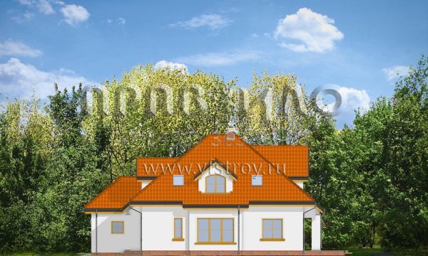 Проект керамоблочного дома со сложной кровлей S8-216-4 (Сюзанна)