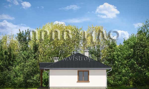 Проект компактного загородного дома S8-102-3 (Кропка)