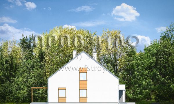 Проект дома с оригинальным остеклением S8-206-1 (Лео)