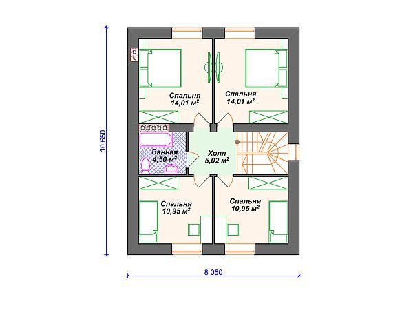Проект дома с гаражом S4-178 (К-341)