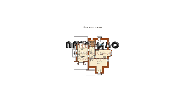 Проект каменного коттеджа  J-198-2K