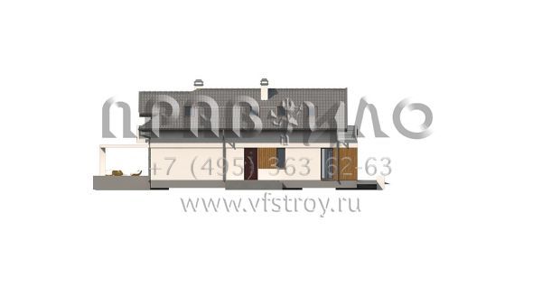 Проект дома с мансардой и помещением для коммерческого использования S3-171 (Z150)