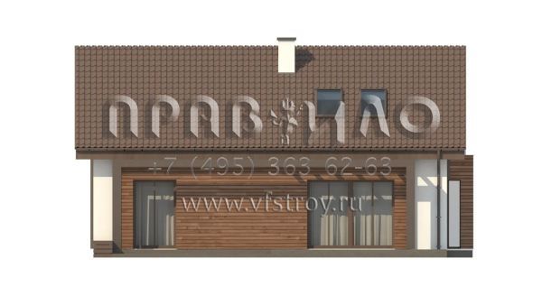 Проект одноэтажного мансардного дома классической архитектуры s3-156-6 (Z95 A)