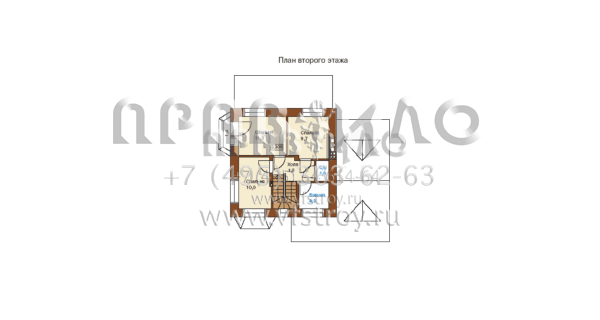 Компактный кирпичный коттедж S6-141(G-141-1K)
