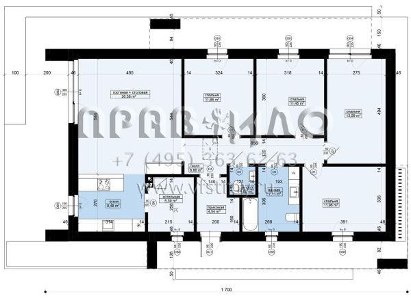Проект компактного дома современного дизайна S3-111 (Z509)