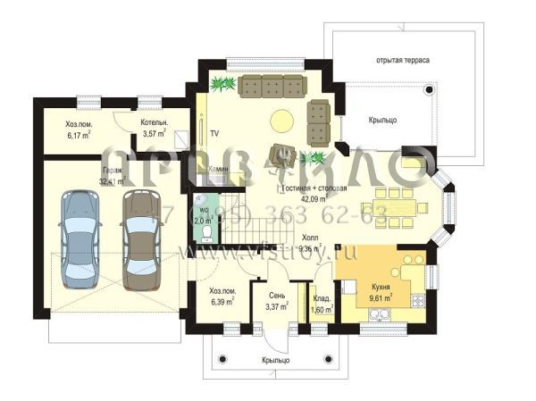 Проект дома с эркером S8-240 (Юлька)