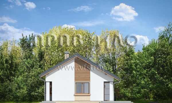 Проект стильного одноэтажного коттеджа S8-109 (Бонифаций)