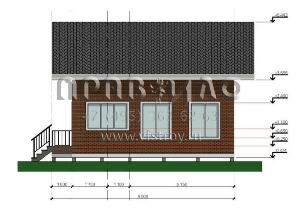 Проект каркасного дома для двух человек SK-56