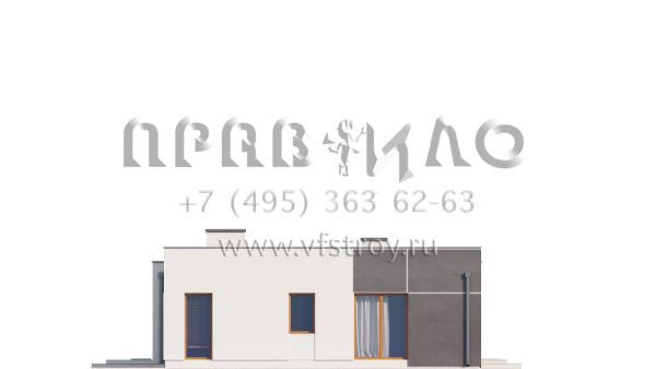 Проект особняка в стиле хайтек с гаражом на два автомобиля  S3-167-3 (ZX102)