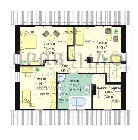 Проект энергосберегающего дома S8-149-1 (Оптимальный)
