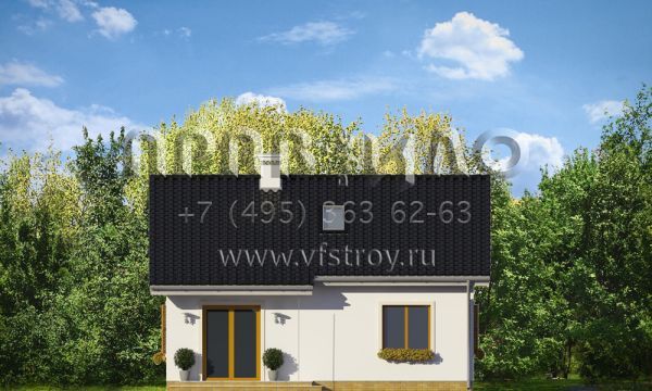 Проект энергоэффективного загородного дома S8-125 (София 3)
