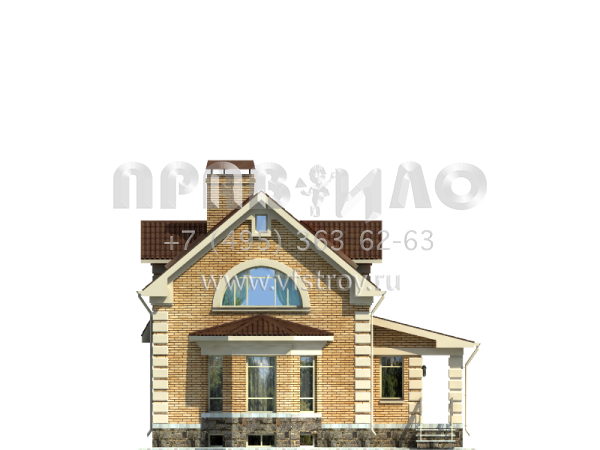 Дом с цокольным этажом для узкого участка S7-192 (2-09)