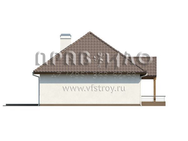 Проект просторного комфортабельного дома для небольшого земельного участка S3-112 (Z106)