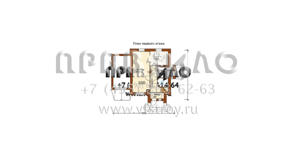 Двухэтажный загородный особняк по проекту H-127-1P