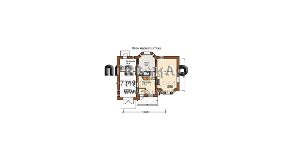 Проект кирпичного дома F-145-1K