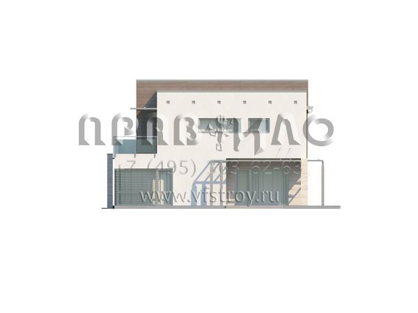 Проект двухэтажного особняка в стиле хайтек S3-326 (ZX15 GL2)