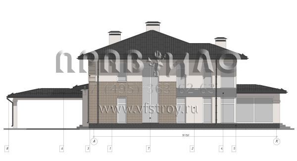 Двухэтажный статусный дом S-324-2