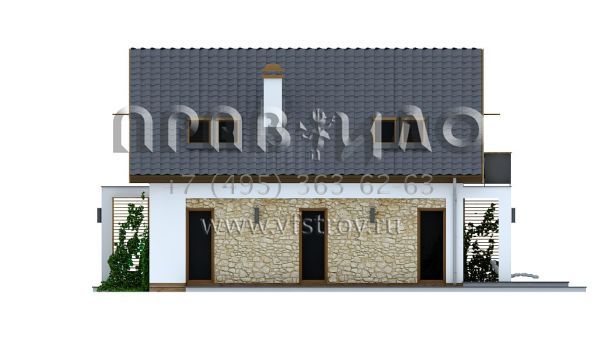 Проект частного квадратного дома S3-153-1 (Z224)