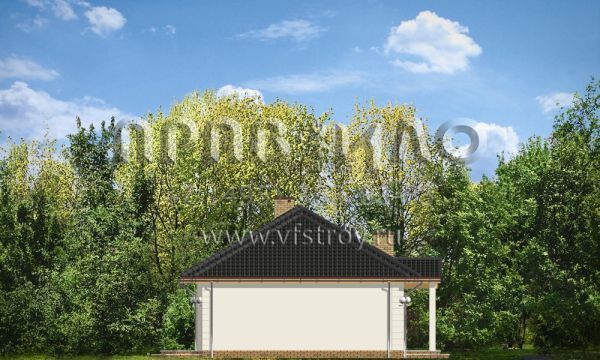 Проект коттеджа со сквозным гаражом S8-161-1 (Доминик 2)