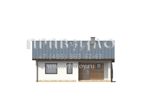 Проект комфортного небольшого частного дома S3-70 (Z78)