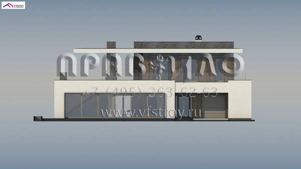 Проект стильного двухэтажного коттеджа с оригинальной архитектурой S3-184-11 (Zx146)