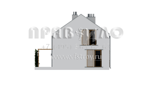 Проект частного дома с кровлей без карниза  S3-110-1 (Z229)