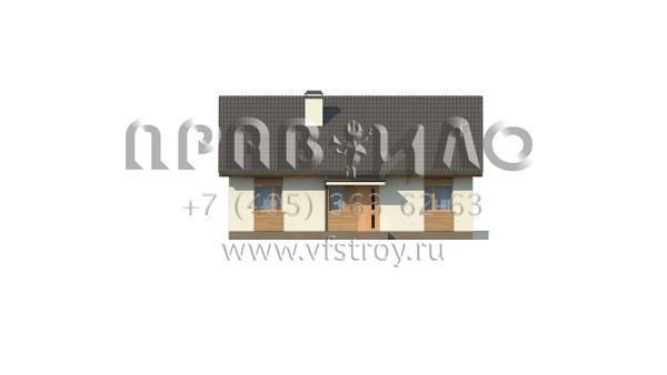 Проект практичного дачного дома S3-84-2 (Z313)