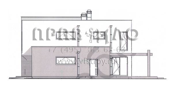 Проект современного загородного коттеджа с гаражом на два автомобиля S3-221 (ZX91)