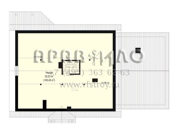 Проект стильного дома с двухместным гаражом S8-170 (Незабудка с Гаражом 2)