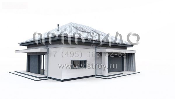 Проект комфортабельного дома с мансардой, гаражом и светлой гостиной с выходом на террасу S3-157-7 (Z479)