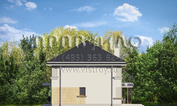 Проект дома из поризованной керамики S8-216-1 (Сапфир)
