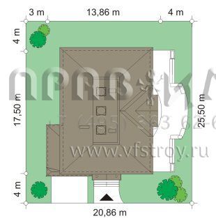 Проект классического коттеджа S8-359 (Амбассадор)