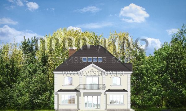 Проект элегантного дома в классическом стиле S8-455-1 (Элегантный)