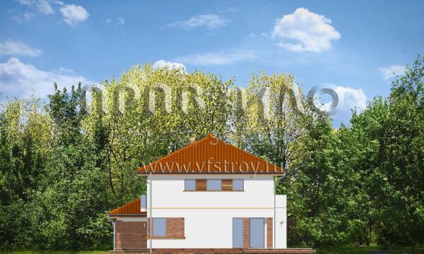 Проект спаренного коттеджа S8-227-1 (Изумруд 2)