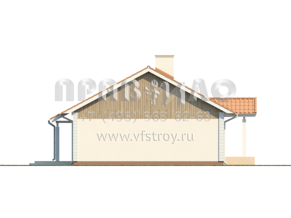 Проект комфортабельного одноэтажного дома  S3-112-7 (Z91)