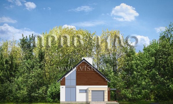 Проект современного дома из керамоблоков S8-281-2 (Современный)