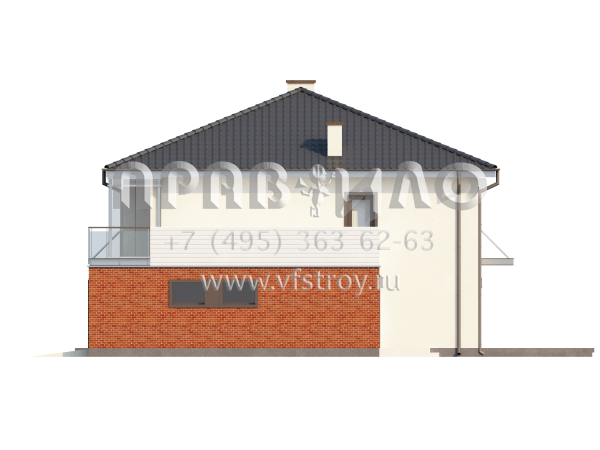 Проект просторного современного коттеджа  S3-252-1 (ZX30)