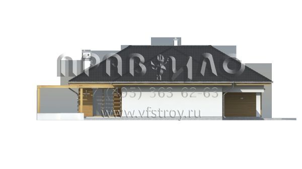 Проект коттеджа Т-образной формы S3-166-6 (Z190)
