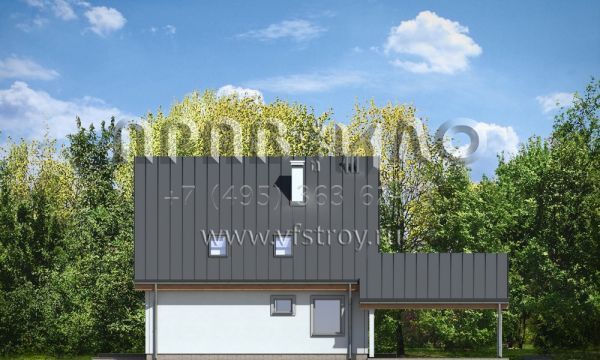 Проект экономичного дома из силикатных блоков S8-146-1 (Ясь)