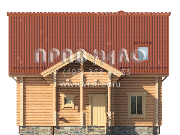 Небольшой деревянный дом для сезонного проживания S7-88 (1-03)