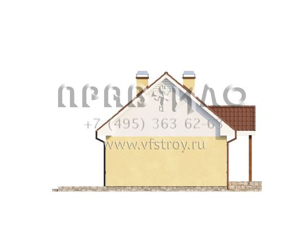 Проект компактного квадратного дома  S3-95-2 (Z32)