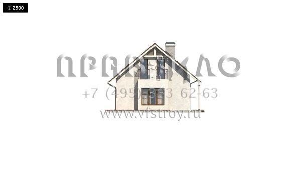 Проект коттеджа со спальнями в мансарде S3-119-4 (Z101 L h+)