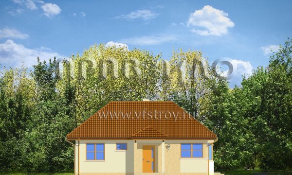 Проект дома для небольшой семьи S8-84-2 (Сокровище)