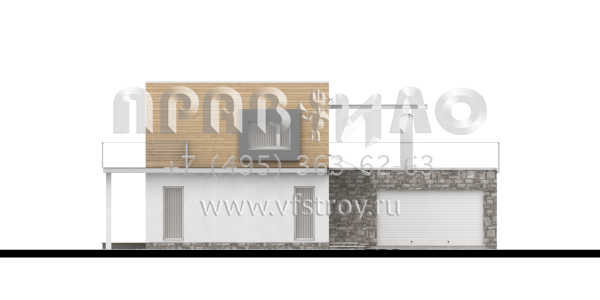 Проект дома с плоской крышей  S3-226-2 (Zx3)