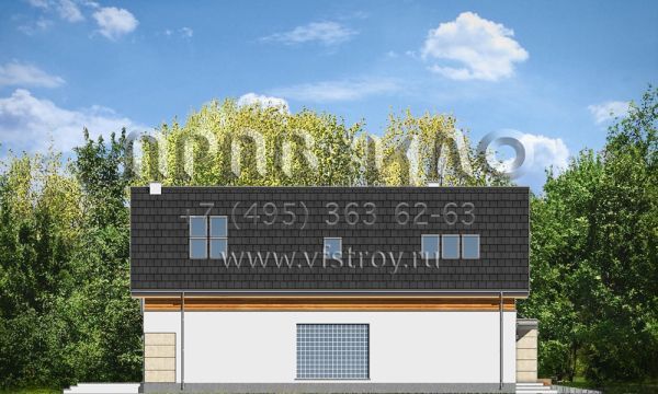 Проект загородного дома с необычным остеклением S8-315-1 (Юрский)