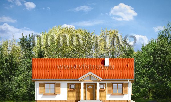 Проект прямоугольного дома из керамоблоков S8-112 (Солнечный 2)