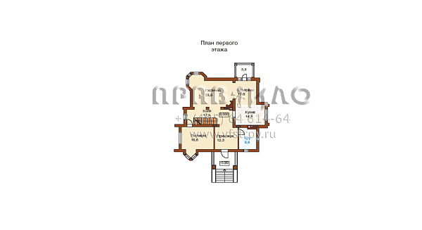 Проект строительства дома с элементами готики по проекту L-369-1P