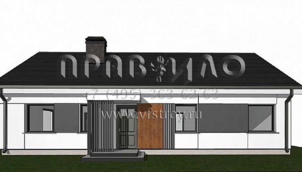 Проект пятикомнатного одноэтажного дома с удобной планировкой S3-108-3 (Z376 35)